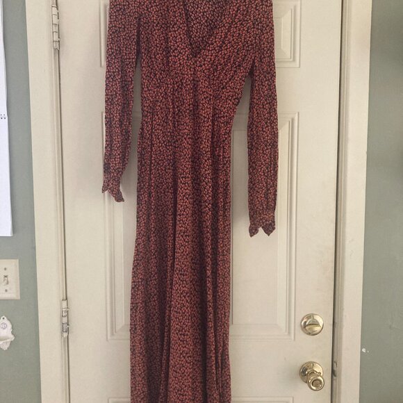 Doen Charleston Dress Navy Red Cherry Willow - Picture 3 of 5